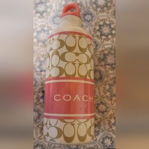 Coach Pink and Gold Water Bottle